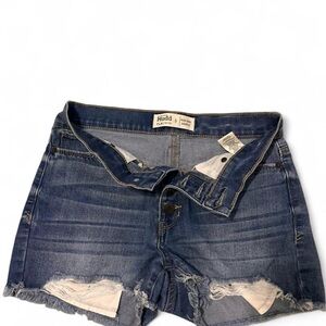 Mudd Blue Distressed Jean Shorts